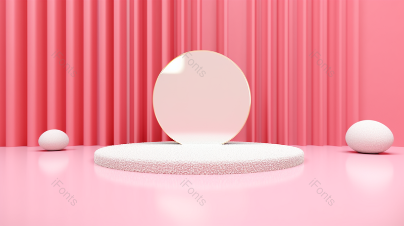 粉色C4D电商立体展台产品背景,高清,摄影图,摄影图片,图片大全,摄影图免费下载